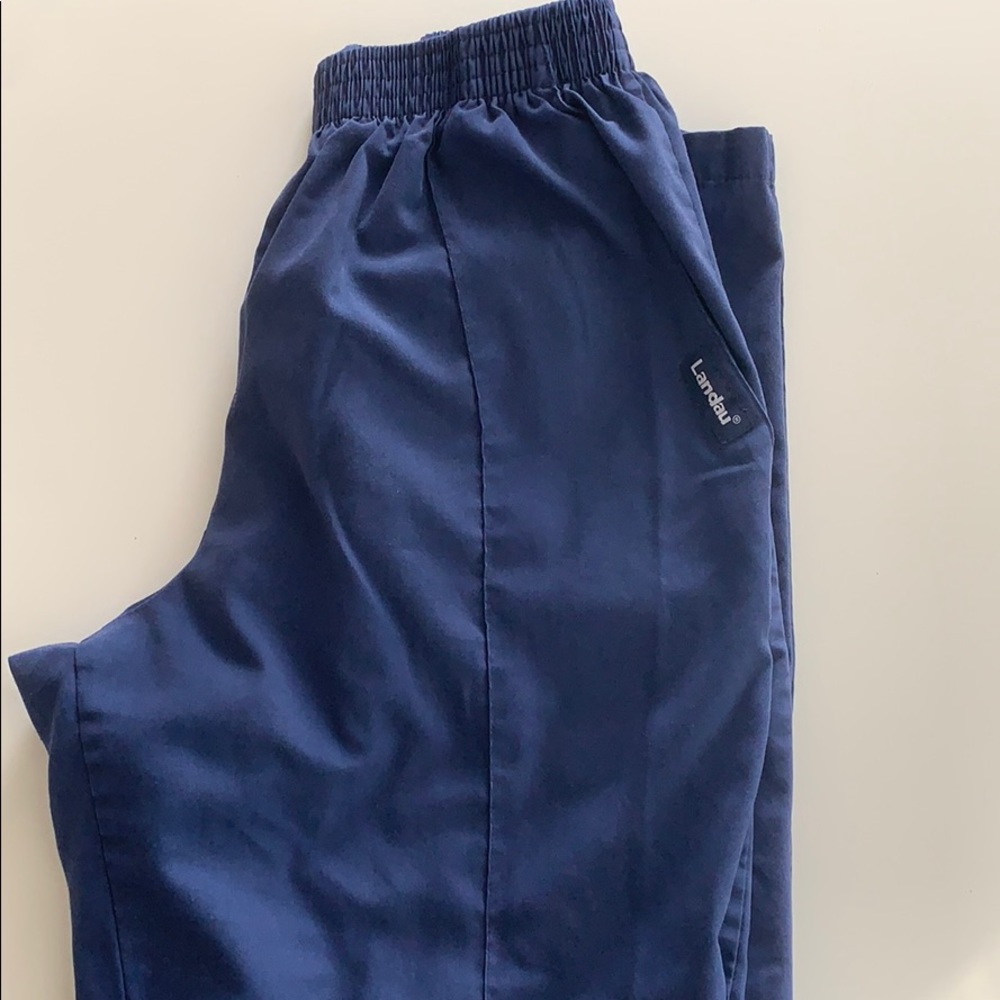 Landau navy blue scrubs size medium